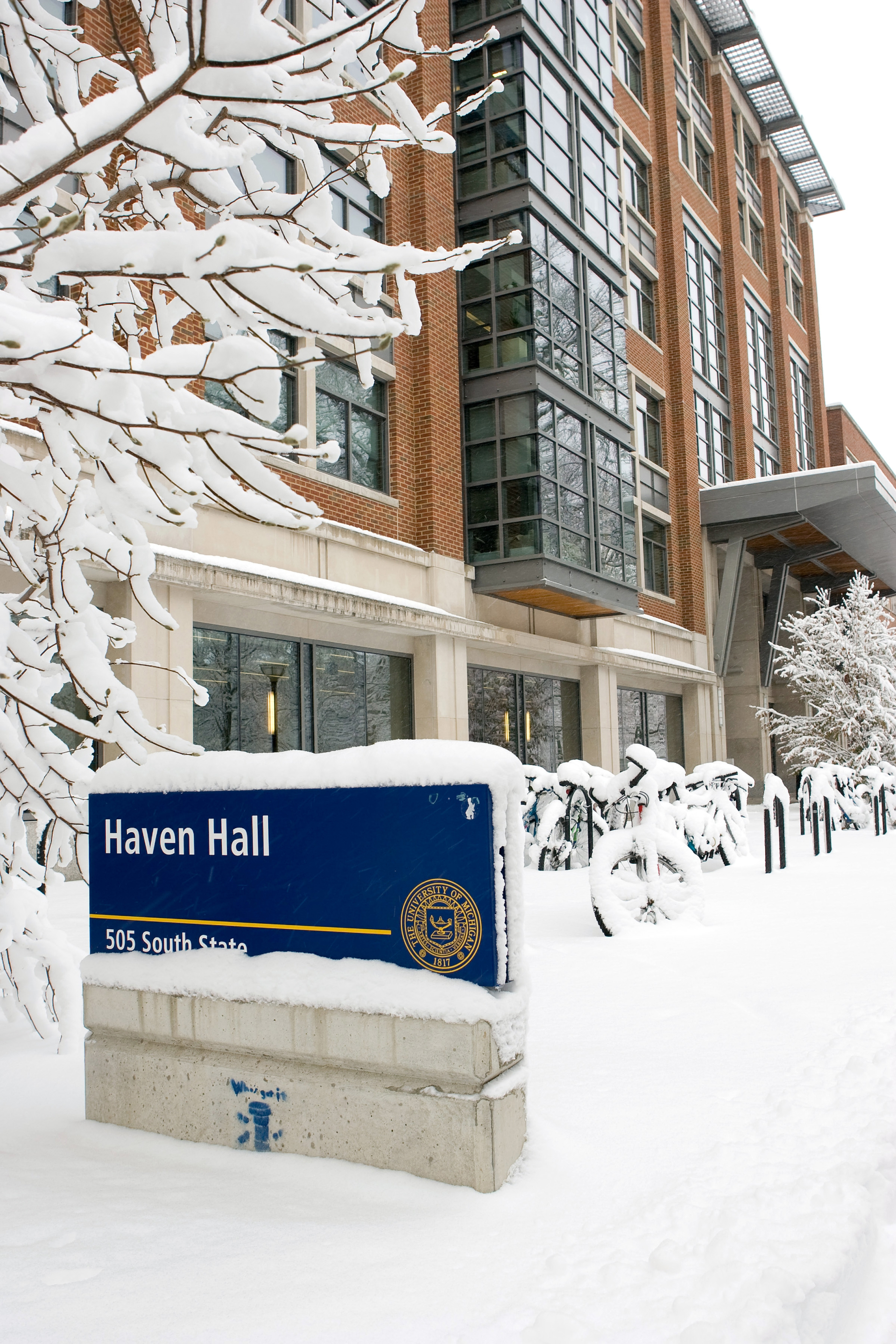 Haven Hall in winter