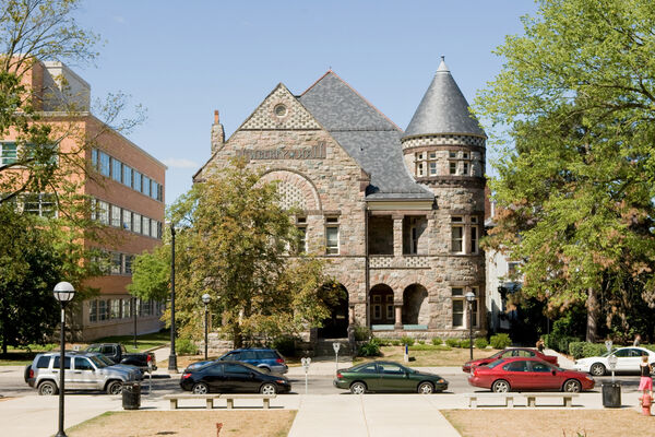 The historic stone building that houses the Kelsey Museum