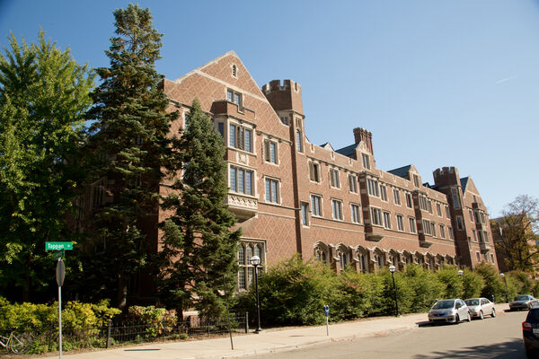 The Collegiate Gothic brick exterior of Martha Cook